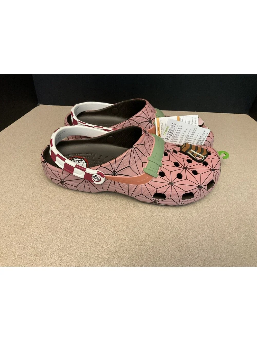 New! Mens Crocs X Demon Slayer Kimetsu No Yaiba Classic Clogs. Size 13. Awesome!